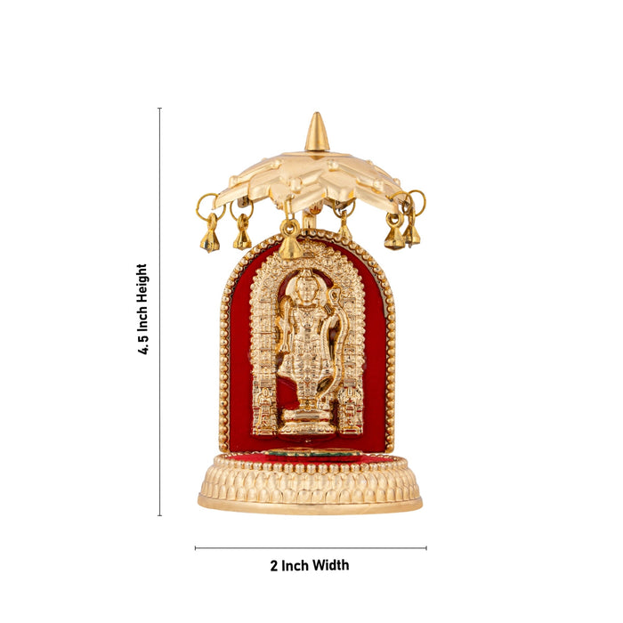 Car Stand - Ayodhi Ramar Padham With Umberlla - 4.5 Inch