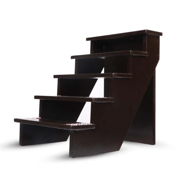 Golu Stand - 11 x 8 Inch | 5 Step with Kolam Design Golu Step/ Wooden Golu Padi for Navratri