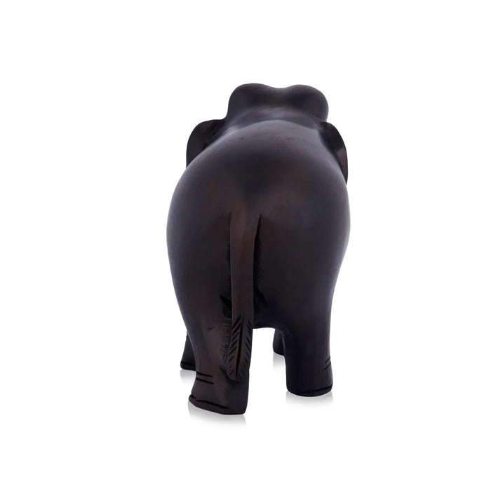 Elephant Statue - 3 Inches | Wooden Statue/ Colour Elephant Figurine/ Elephant Sculpture for Home