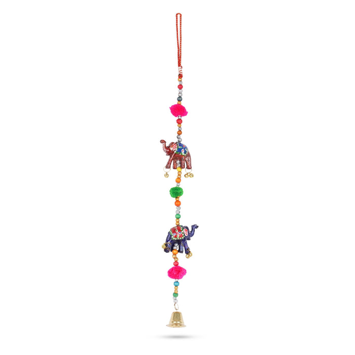 Hanging 2 Elephant 1.5 Inch - Side Thoranam Set