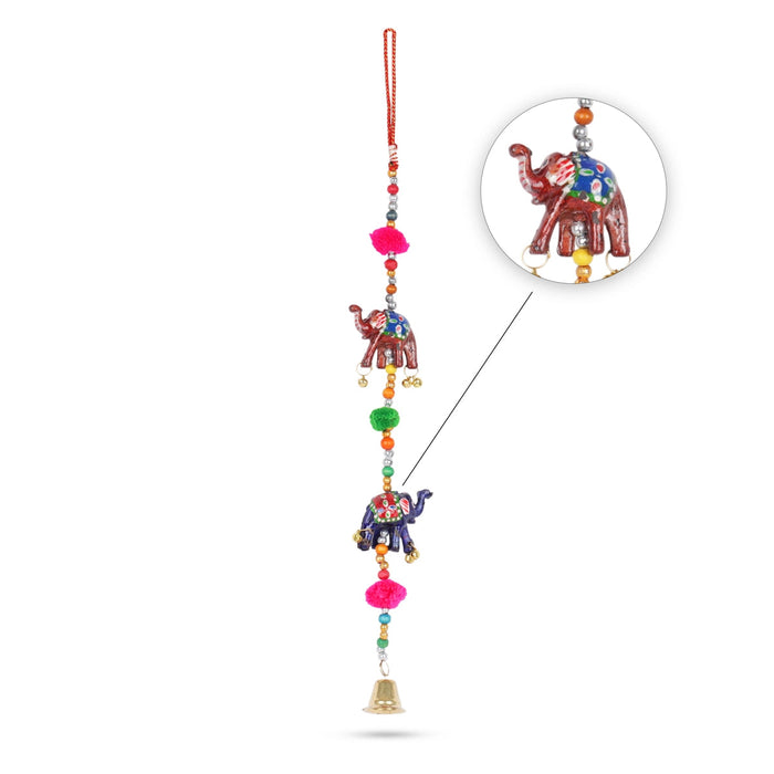 Hanging 2 Elephant 1.5 Inch - Side Thoranam Set