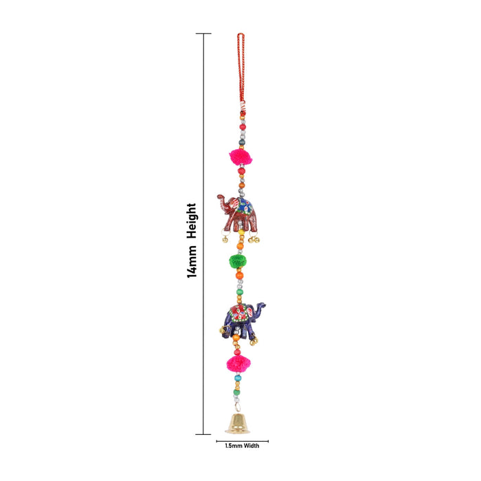 Hanging 2 Elephant 1.5 Inch - Side Thoranam Set