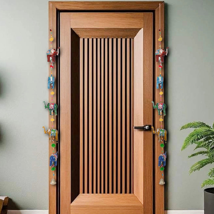 Hanging 5 Elephant 2.5 Inch - Side Thoranam Set H-03