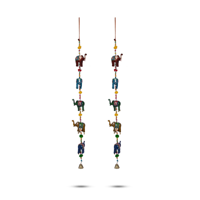 Hanging 5 Elephant 2.5 Inch - Side Thoranam Set H-03