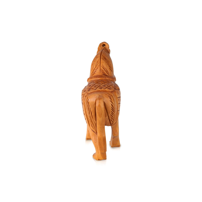 Horse Figurine - 3 x 3.5 Inches | Wooden Idol/ Horse Statue For Table Decor