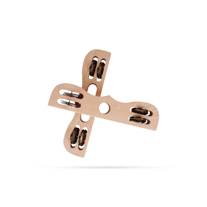 Wooden Chapala Kattai Pair - 9 x 2 Inches | Hand Cymbals/ Wood Kartal/ Musical Instrument for Bhajan