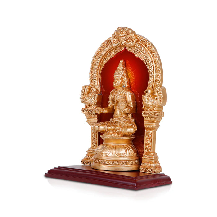 Sri Annapoorani Idol - 9.5 x 7 Inches | Resin Anna Purana Devi Statue for Pooja