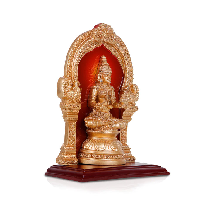 Sri Annapoorani Idol - 9.5 x 7 Inches | Resin Anna Purana Devi Statue for Pooja