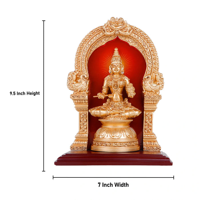 Sri Annapoorani Idol - 9.5 x 7 Inches | Resin Anna Purana Devi Statue for Pooja