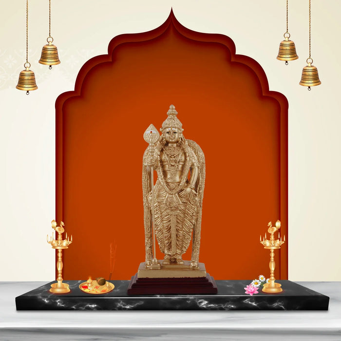 Murugan Idol - 6 x 3 Inches | Resin Murugan Statue for Home