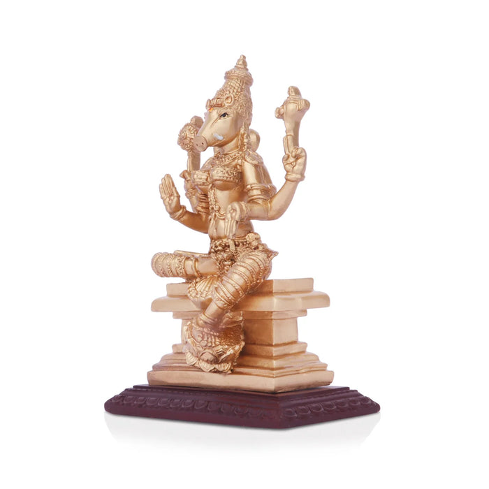 Varahi Amman Idol - 7.5 x 5 Inches | Resin Varahi Amman Statue for Pooja