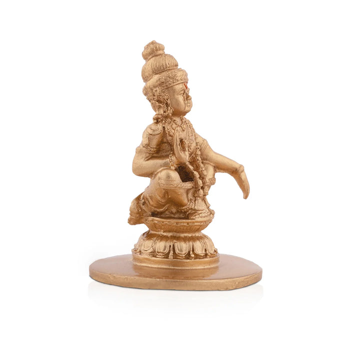 Ayyappan Statue - 2.5 x 1.75 Inches | Resin Statue/ Ayyappan Idol/ Ayyappa Vigraham for Pooja