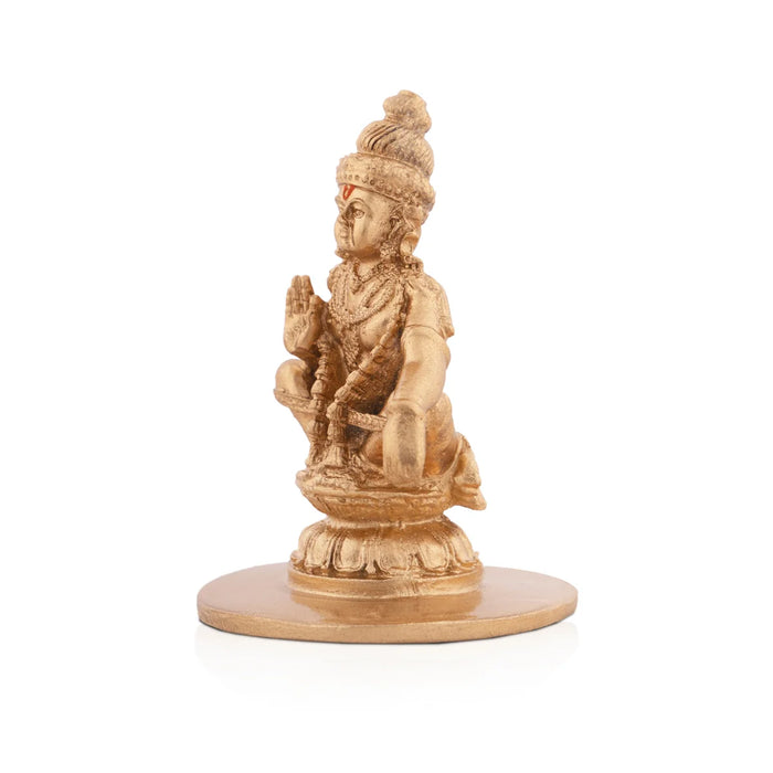 Ayyappan Statue - 2.5 x 1.75 Inches | Resin Statue/ Ayyappan Idol/ Ayyappa Vigraham for Pooja