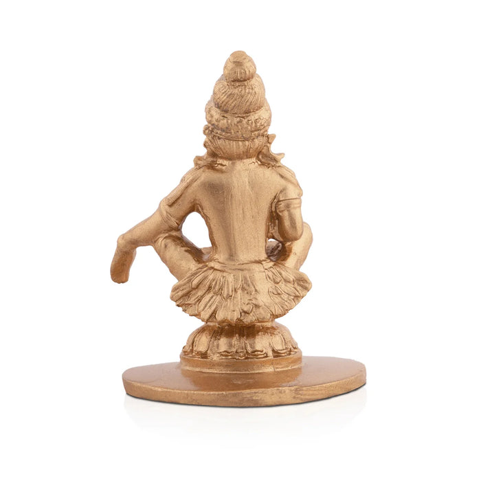 Ayyappan Statue - 2.5 x 1.75 Inches | Resin Statue/ Ayyappan Idol/ Ayyappa Vigraham for Pooja