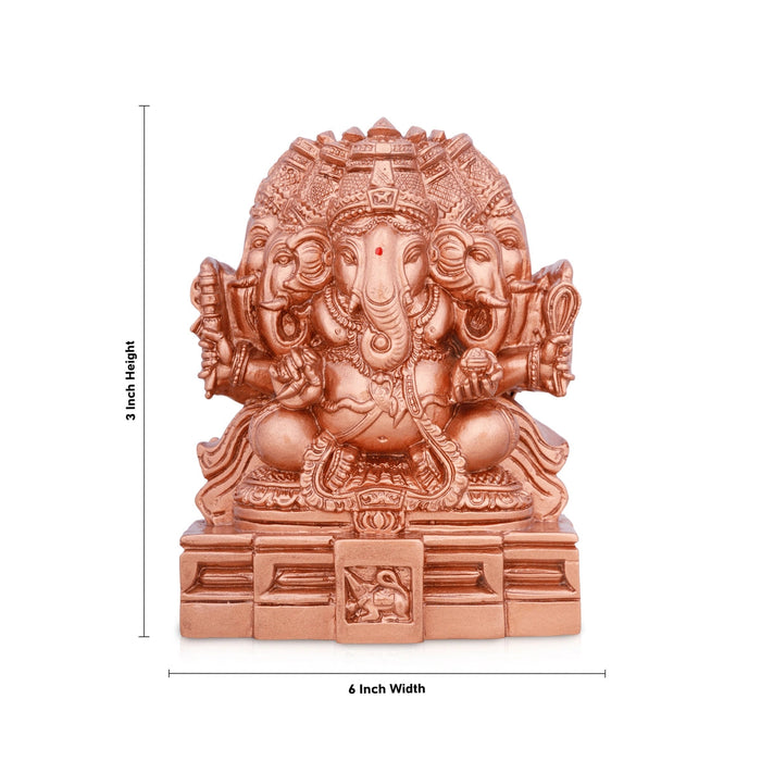Panchamuga Ganesha Copper