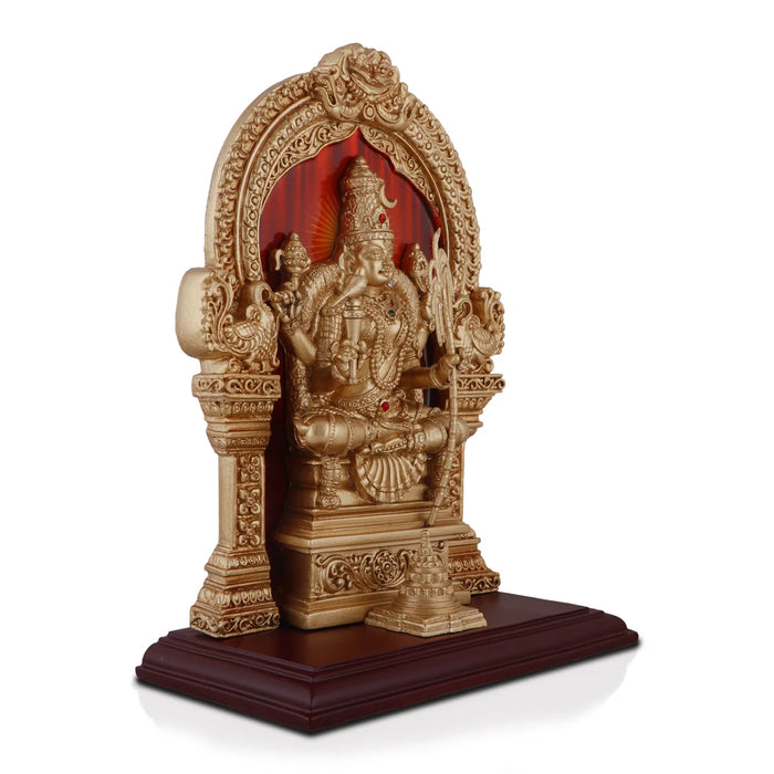 Kamakshi Idol - 9.5 x 7 Inches | Resin Kamakshi Statue for Pooja