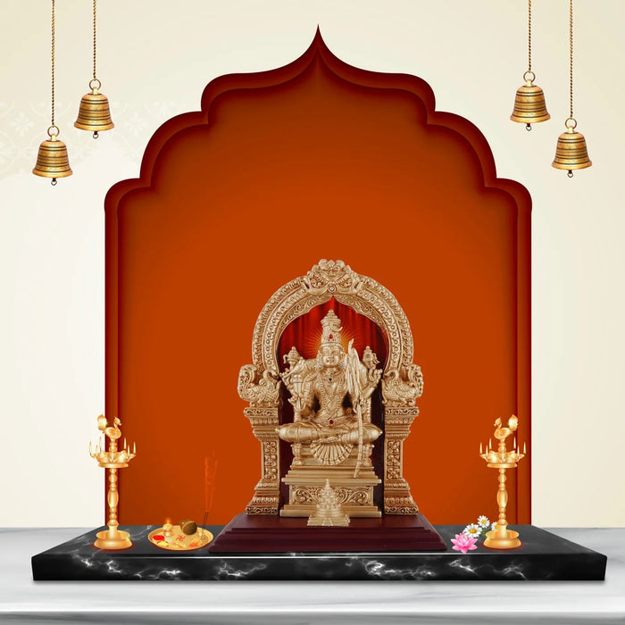 Kamakshi Idol - 9.5 x 7 Inches | Resin Kamakshi Statue for Pooja