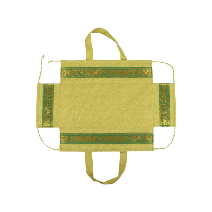 Jute Basket With Handle Assorted