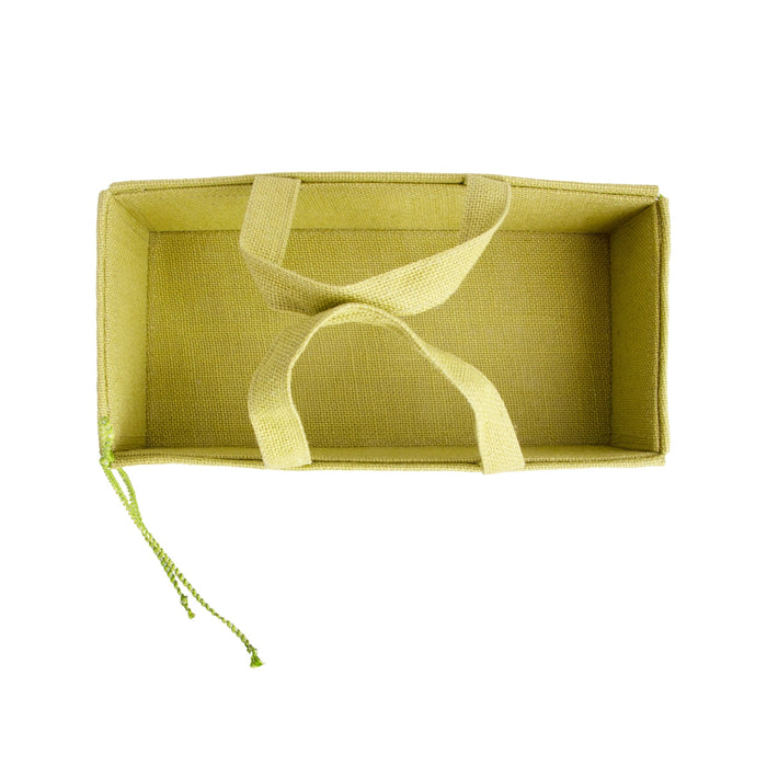Jute Basket With Handle Assorted