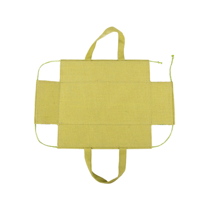 Jute Basket With Handle Assorted