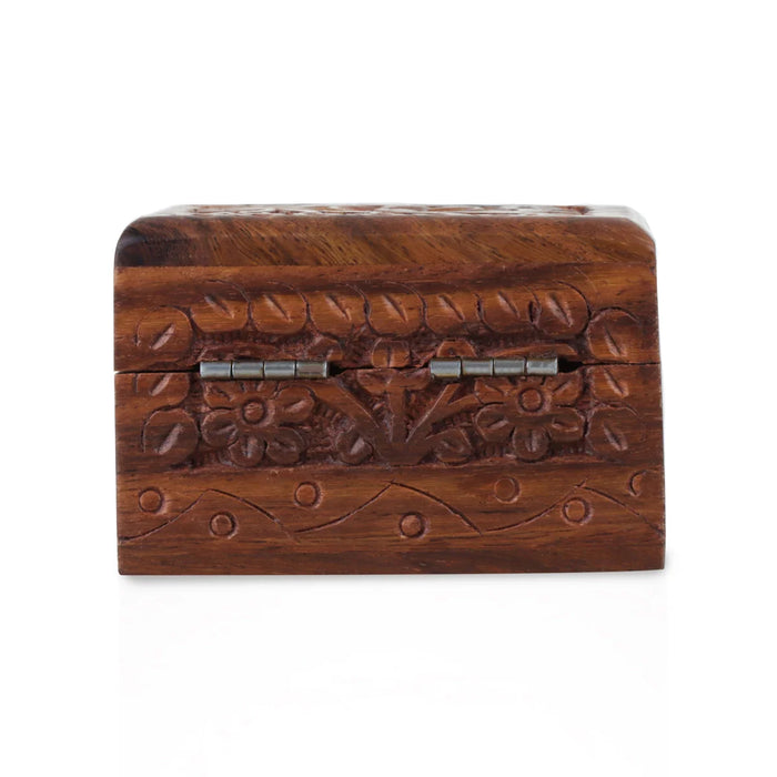 Jewel Box - 2 x 3 Inches | Wooden Box/ Kashmiri Work Storage Box for Home