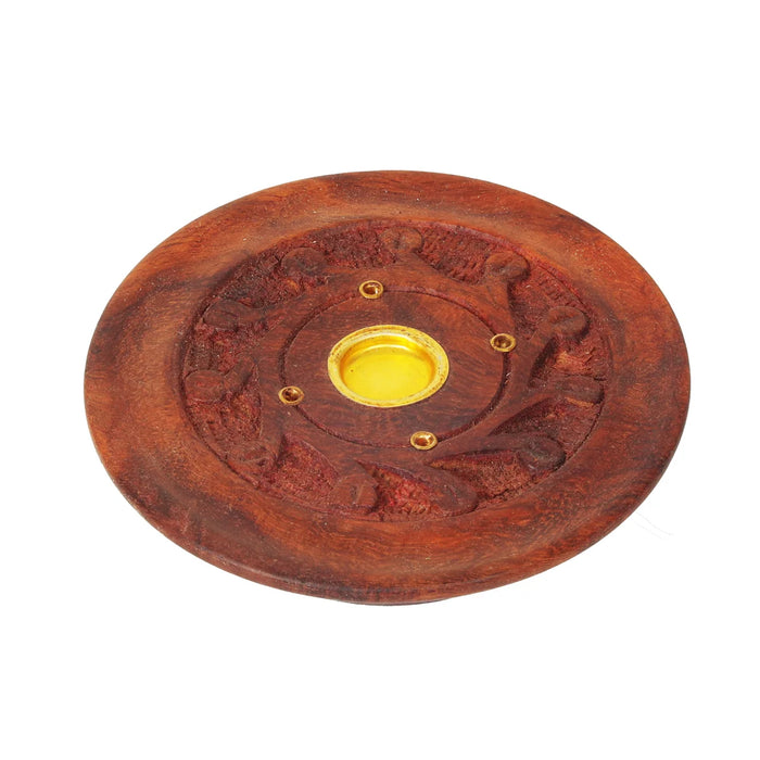 Dhoop Holder - 1 x 4 Inches | Wooden Dhoop Stand/ Incense Holder for Pooja