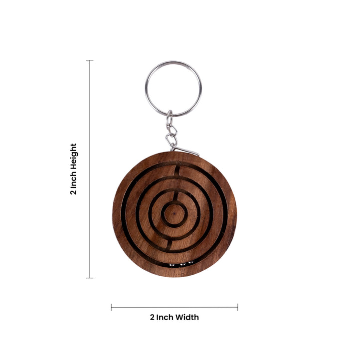 Key Chain - 2 x 2 Inches | Game Plate Design Key Ring/ Key Holder for Car & Bike