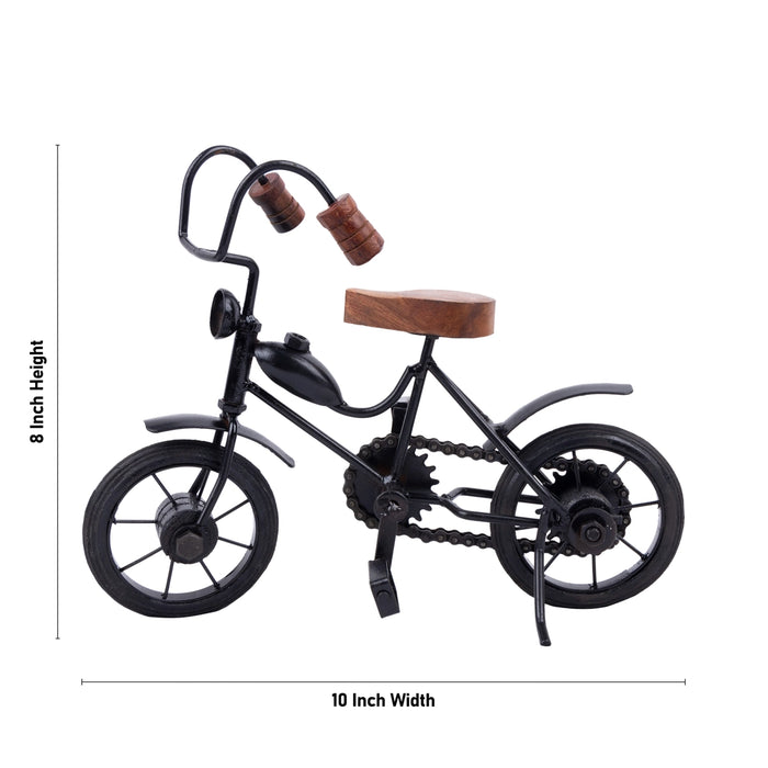 Miniature Bicycle - 8 x 10 Inches | Cycle Miniature/ Decorative Showpiece for Home Decor
