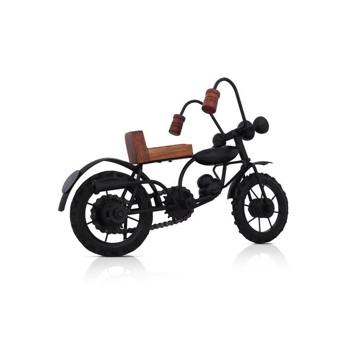 Motorbike Model - 8 x 11 Inches | Mini Cycle Figurine/ Vintage Bike Model for Home Decor