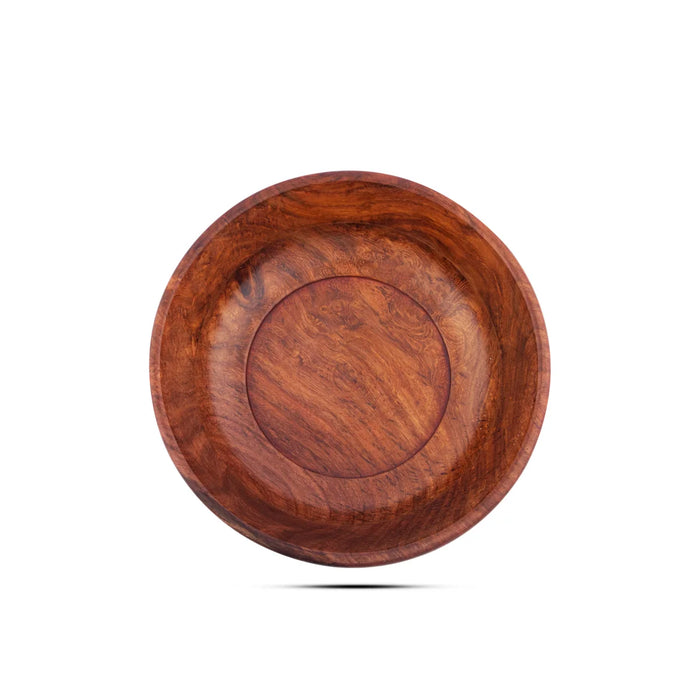 Wooden Bowl - 2 x 6 Inches | Hand Carved Wooden Cup/ Wooden Serving Bowl for Home