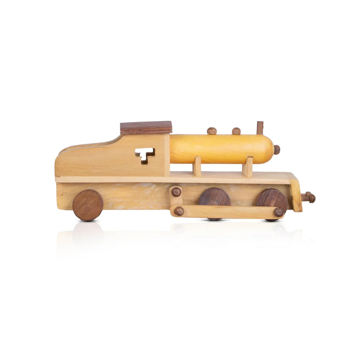 Steam Engine Wooden Toy - 4 x 10.5 Inches | Toy Train for Kids