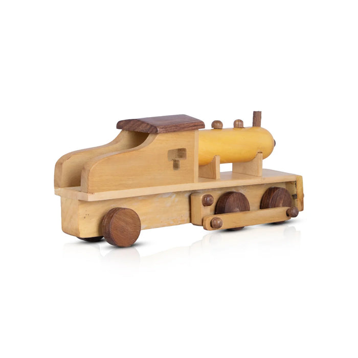 Steam Engine Wooden Toy - 4 x 10.5 Inches | Toy Train for Kids