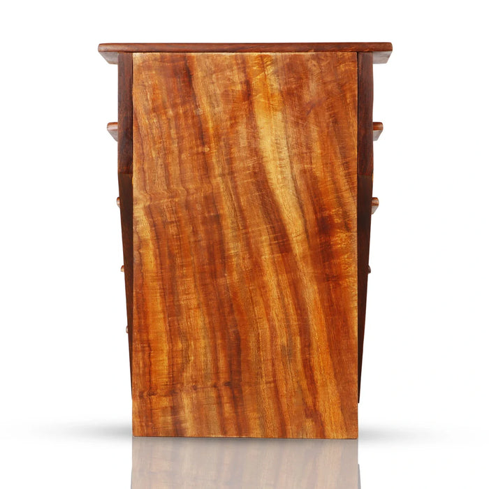 5 Steps Golu Padi - 11.5 x 8.5 Inches | Wooden Golu Stand for Navratri