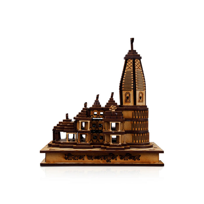 Ayodhya Ram Temple with LED - 6 x 5.5 Inches | Ayodhya Ram Mandir for Home Decor