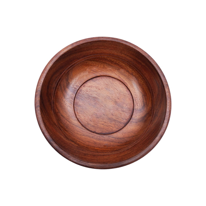 Wooden Bowl - 2 x 7 Inches | Serving Bowl/ Cup/ Salad Bowl/ Fruit Bowl for Home