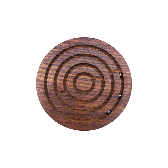 Game plate - 6 Inches | Round Wooden Maze Game/ Labyrinth Puzzle Toy/ Labyrinth Puzzle for Adults & Family Fun