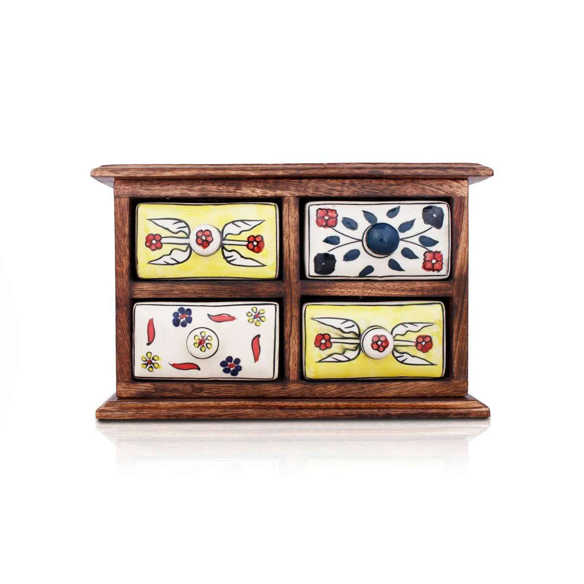 Giri USA - Mini Ceramic Drawers | Wooden Drawer | Mini Drawer