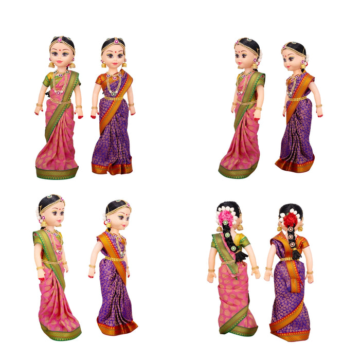 Baby Shower Function Plastic Golu Bommai Set - 16 x 5 Inches | Giri Golu Doll/ Navaratri Golu Bomma/ Gombe