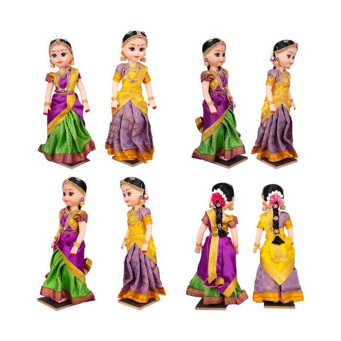 Baby Shower Function Plastic Golu Bommai Set - 16 x 5 Inches | Giri Golu Doll/ Navaratri Golu Bomma/ Gombe