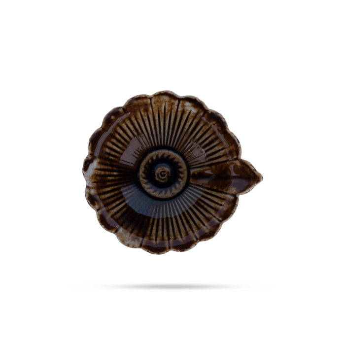 Agal Vilakku - 1.25 x 2.5 Inches | 6 Pcs/ Ceramic Diya/ Oil Lamp for Pooja & Karthigai Deepam