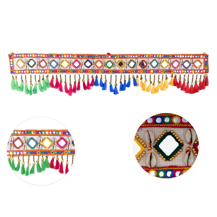 Decorative Toran - 37 Inches | Stone Design Bandhawar/ Thoranam For Home Entrance & Pooja Mandir