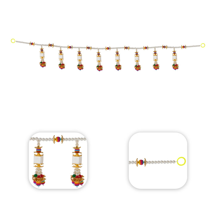Door Toran - 37 Inches | Artificial Toran/ Beads Design Thoran/ Bandanwar for Home Decor