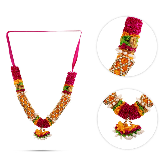 Artificial Flower Mala - 9 Inches | Deity Mala / Artificial Floral Garland