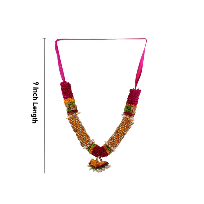Artificial Flower Mala - 9 Inches | Deity Mala / Artificial Floral Garland