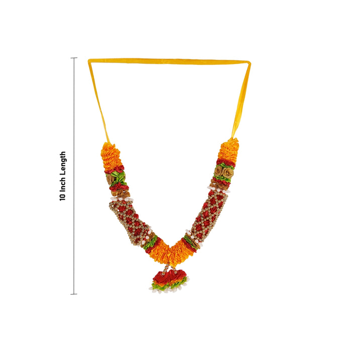 Artificial Flower Mala - 9 Inches | Deity Mala / Artificial Floral Garland