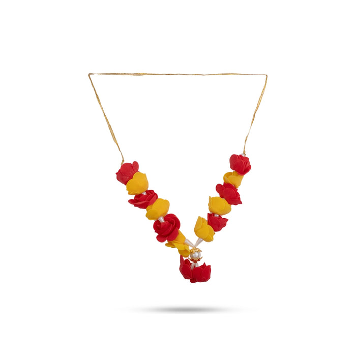 Artificial Flower Mala - 8 Inches | Decorative Garland/ Fancy Puja Mala/ Mala for Deity Decor