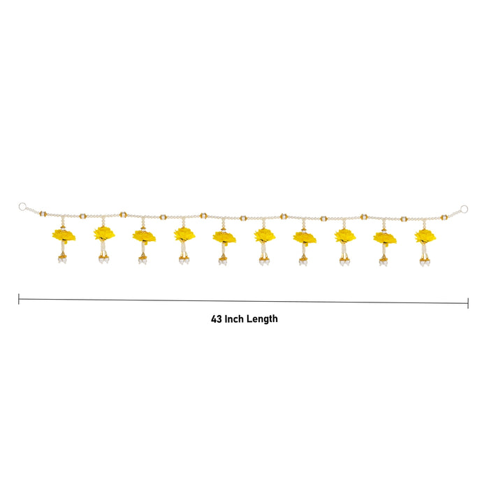 Decorative Toran - 43 Inches | Artificial Thoran/ Beads Design Bandanwar/ Ladi for Door Decor