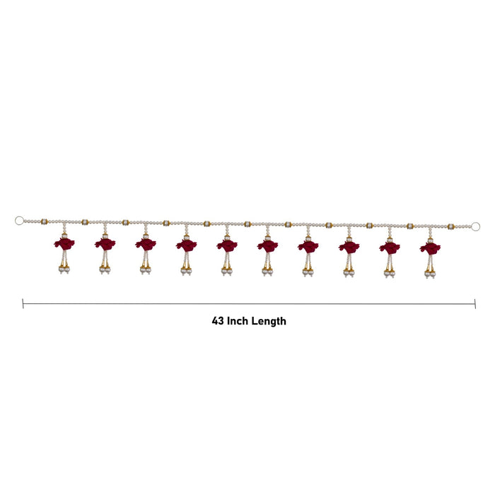 Decorative Toran - 43 Inches | Artificial Thoran/ Beads Design Bandanwar/ Ladi for Door Decor