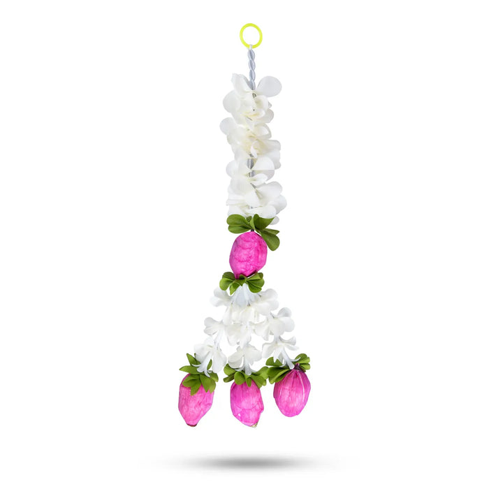 Side Toran Pair - 20 Inches | Artificial Flower Hanging/ Thoranam For Home Entrance & Festive Decor
