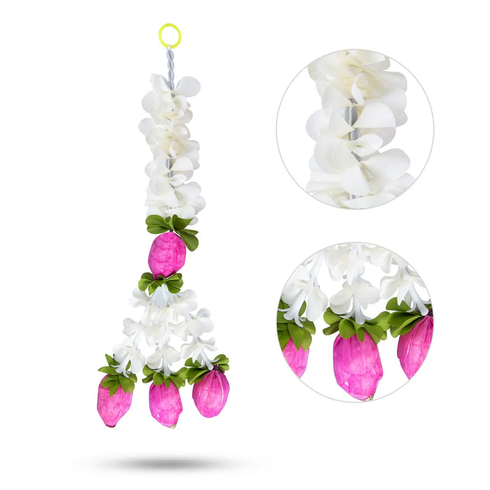 Side Toran Pair - 20 Inches | Artificial Flower Hanging/ Thoranam For Home Entrance & Festive Decor